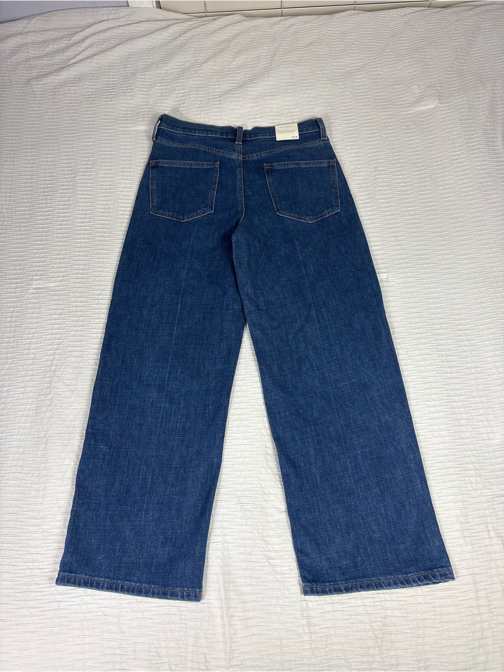 Banana Republic Wide-Leg Jeans in Deep Blue Denim - Picture 9 of 11